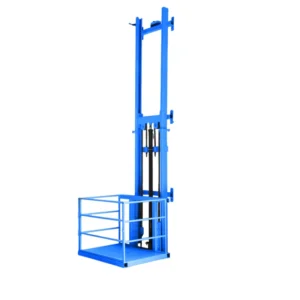 Freight elevator Electric elevator with guide rail, small lifting platform