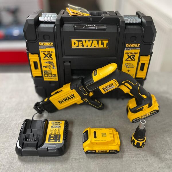 DeWalt DCF620D2K Brushless Collated Drywall Screwdriver 18V 2 x 2